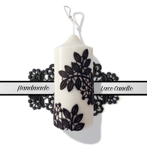 Handmade Lace Candle