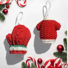 Load image into Gallery viewer, Christmas Sweater/ Mitten Candle Set