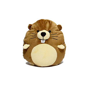 Stuffed Beaver Travel Pillow