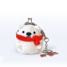 Load image into Gallery viewer, Polar Bear Plush Coin Purse