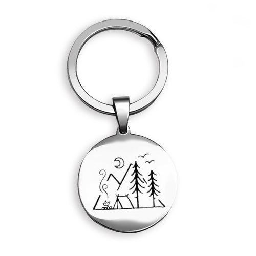 Camping Stainless Steel Key Chain - KC005