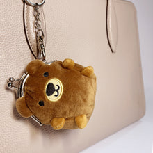 Load image into Gallery viewer, Brown Bear Plush Coin Purse