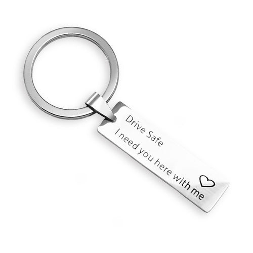 Drive Safe Stainless Steel Key Chain - KDS11